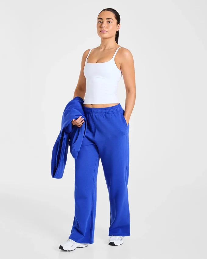 Lifestyle oversized Joggingbroek met rechte pijpen