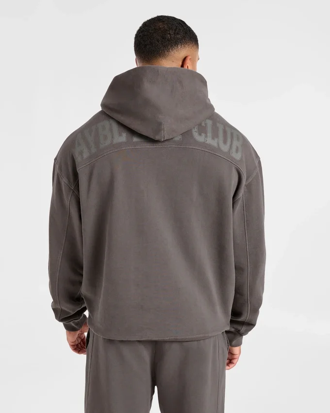 Lift Club Hoodie met distressed-look