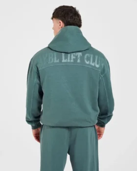 Lift Club Hoodie met distressed-look