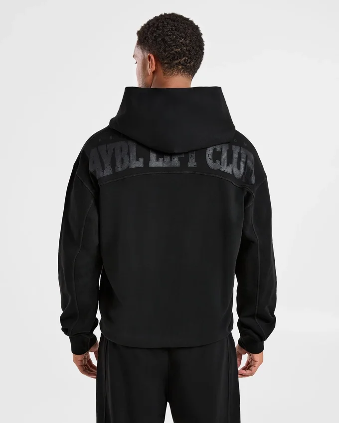 Lift Club Hoodie met distressed-look