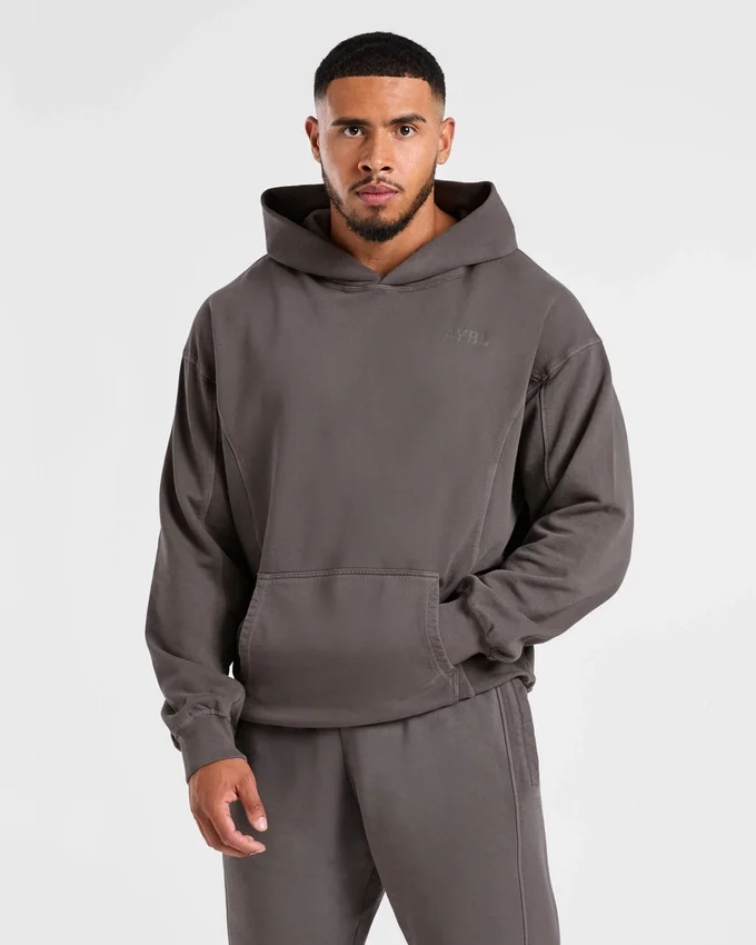 Lift Club Hoodie met distressed-look