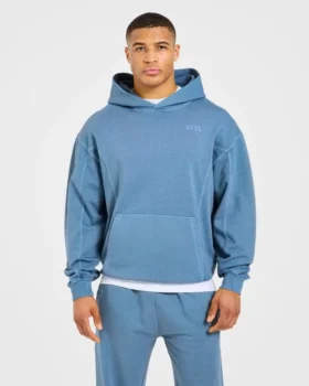 Lift Club Hoodie met distressed-look