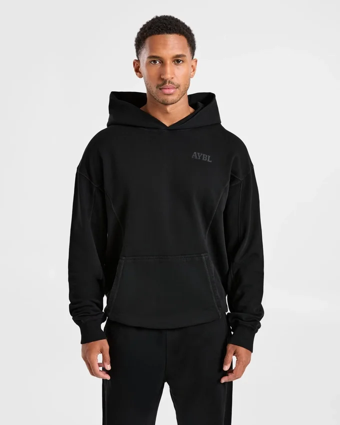 Lift Club Hoodie met distressed-look