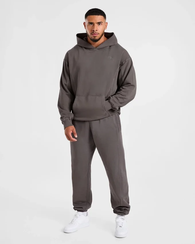 Lift Club Hoodie met distressed-look