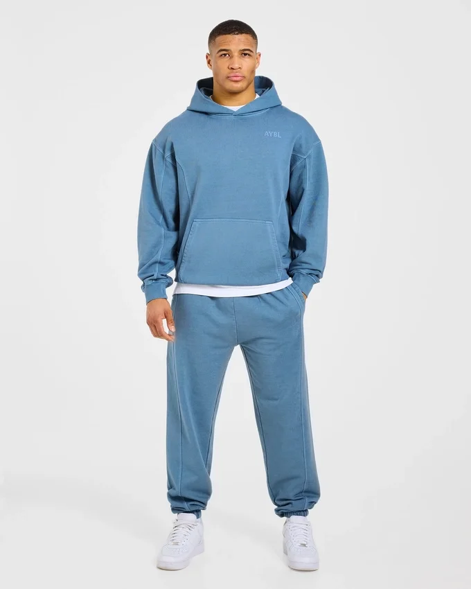 Lift Club Hoodie met distressed-look