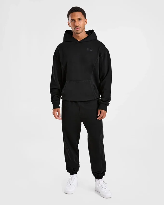 Lift Club Hoodie met distressed-look