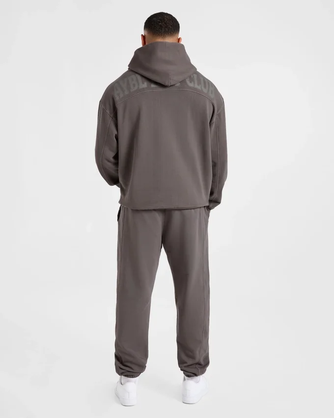 Lift Club Hoodie met distressed-look