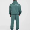 Lift Club Hoodie met distressed-look