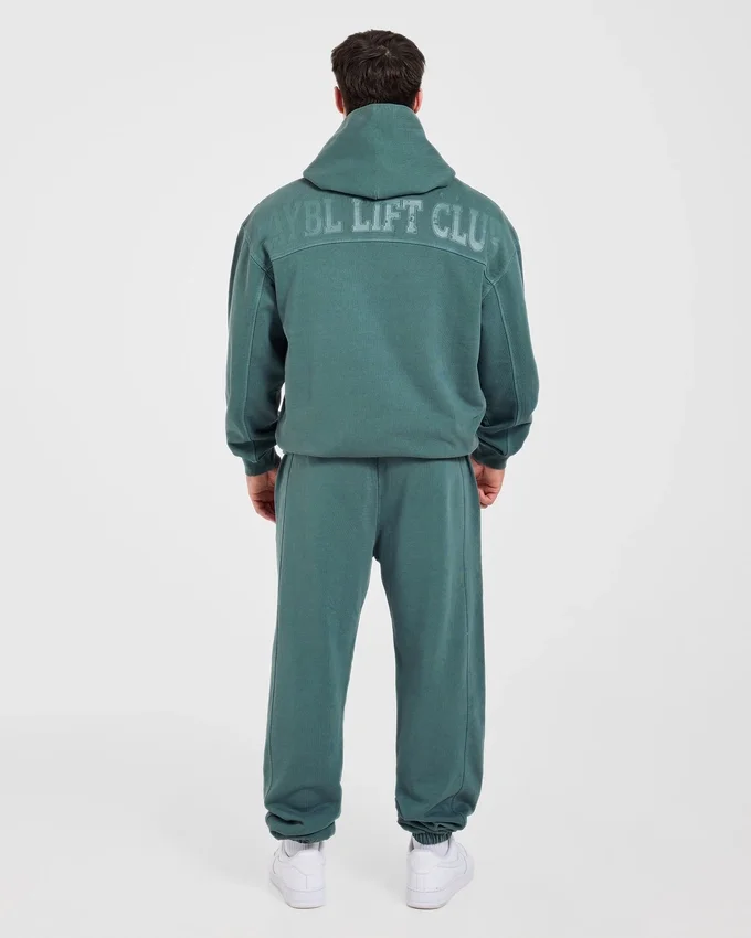 Lift Club Hoodie met distressed-look