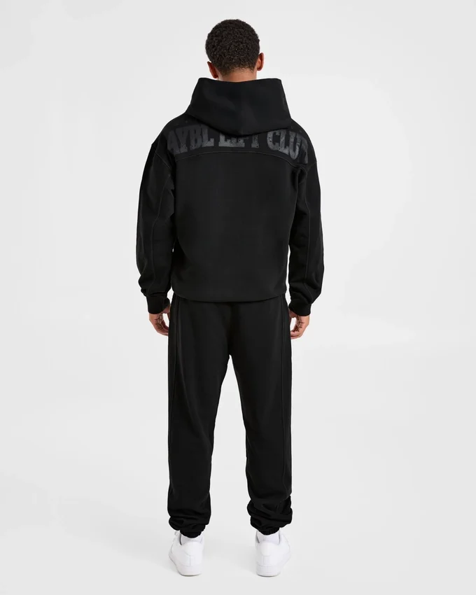 Lift Club Hoodie met distressed-look