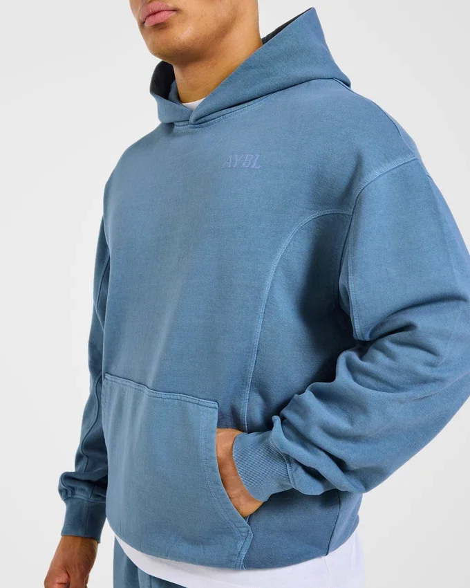 Lift Club Hoodie met distressed-look