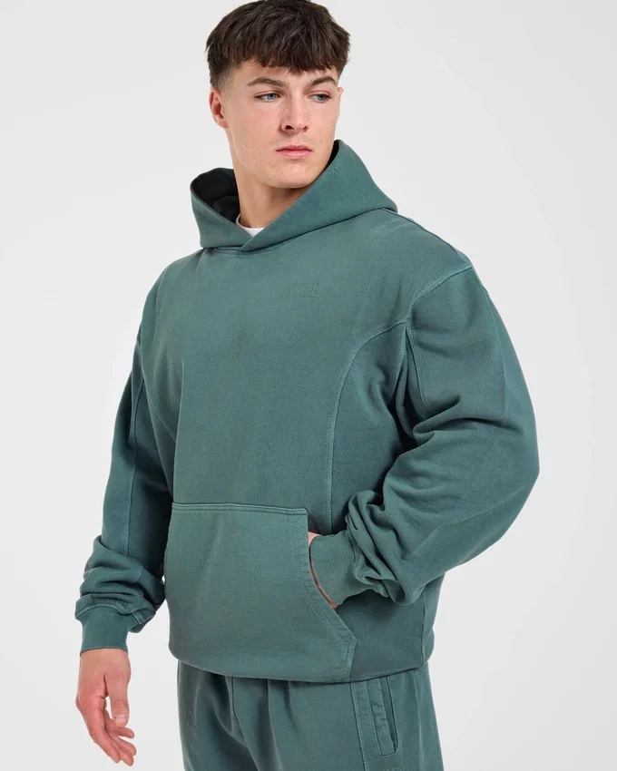 Lift Club Hoodie met distressed-look