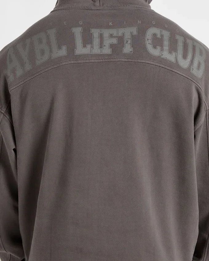 Lift Club Hoodie met distressed-look