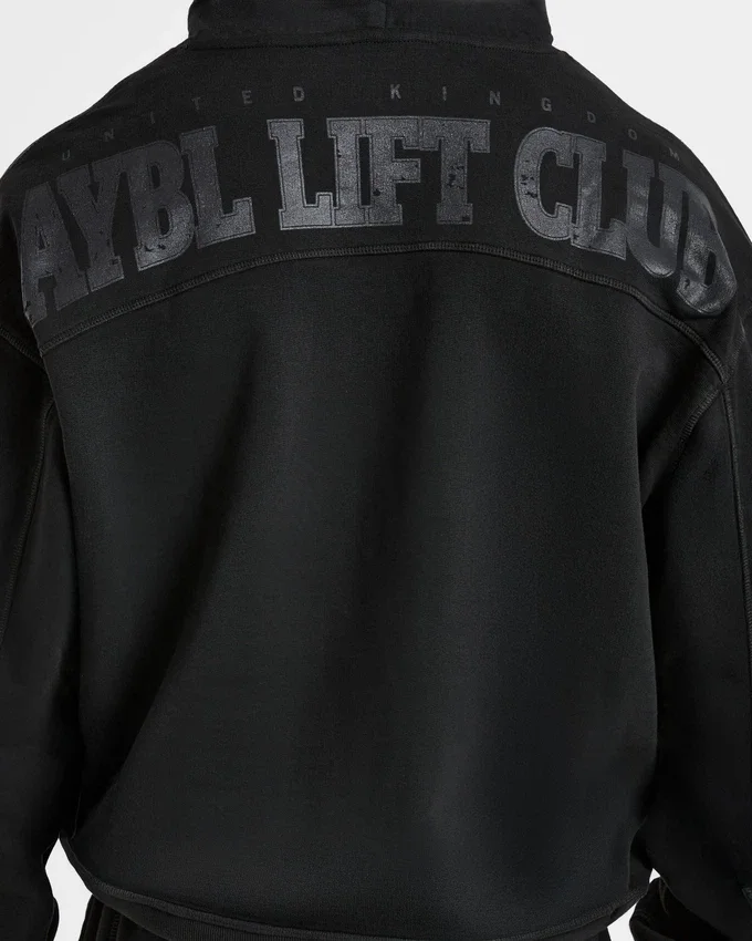 Lift Club Hoodie met distressed-look