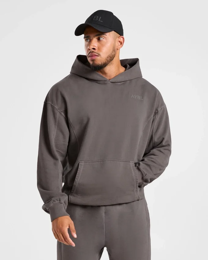 Lift Club Hoodie met distressed-look