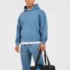 Lift Club Hoodie met distressed-look
