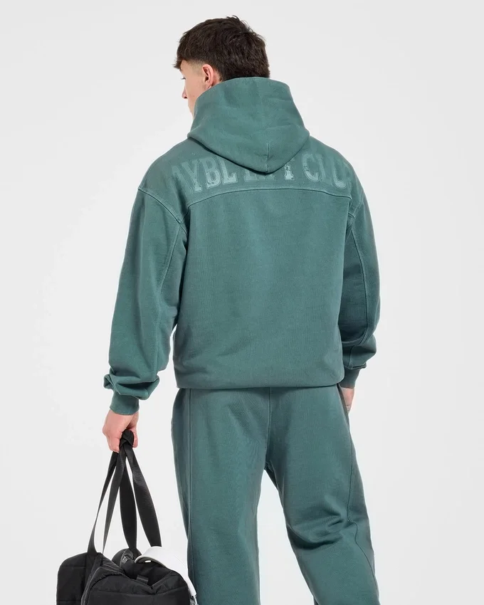 Lift Club Hoodie met distressed-look