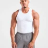 Muscle geribde tanktop