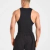 Muscle geribde tanktop