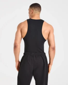 Muscle geribde tanktop