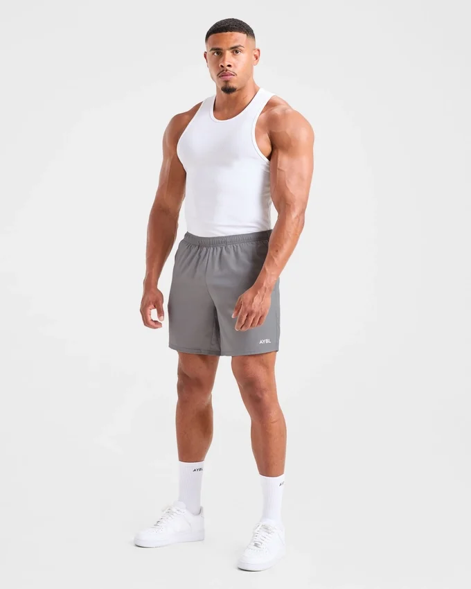Muscle geribde tanktop