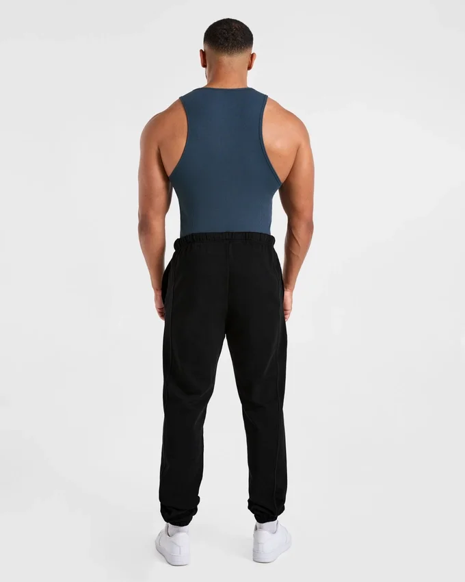 Muscle geribde tanktop