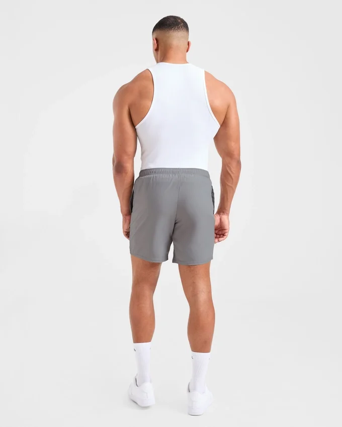 Muscle geribde tanktop