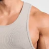 Muscle geribde tanktop