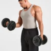 Muscle geribde tanktop