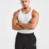 Muscle geribde tanktop