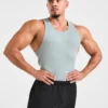 Muscle geribde tanktop