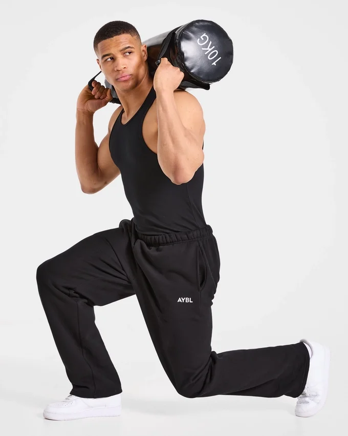 Muscle geribde tanktop