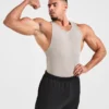Muscle geribde tanktop