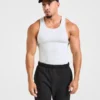 Muscle geribde tanktop
