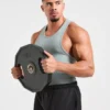 Muscle geribde tanktop