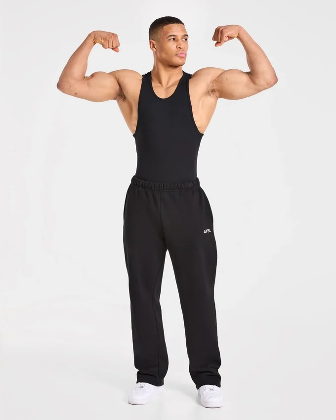 Muscle geribde tanktop