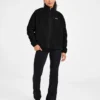 Oversized fleecejas met rits