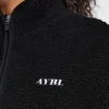Oversized fleecejas met rits