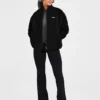 Oversized fleecejas met rits