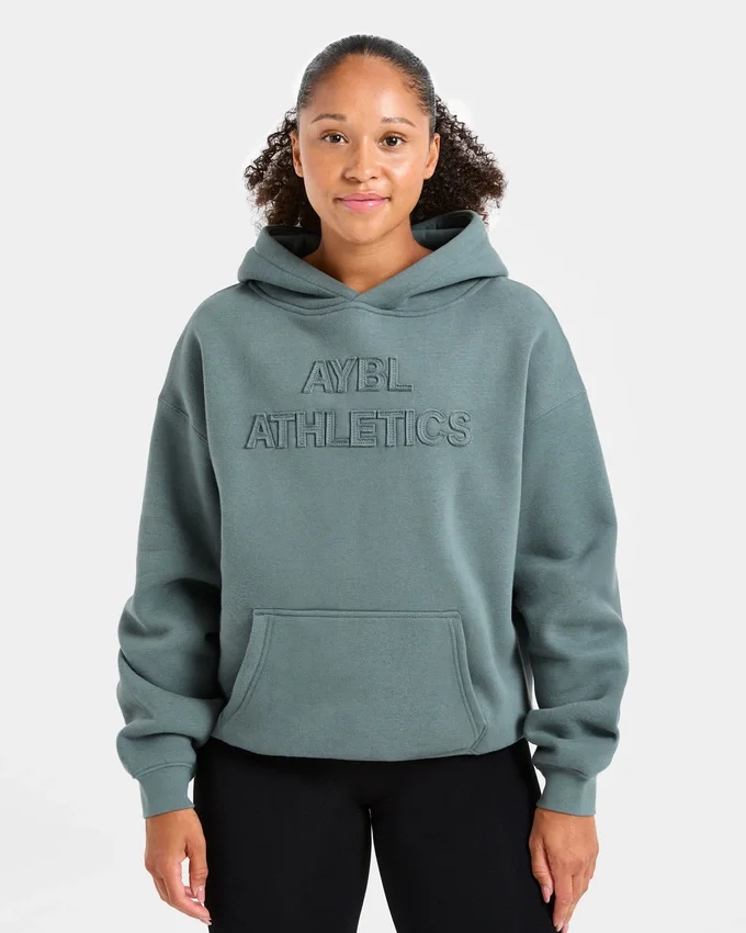 Oversized hoodie met ‘Athletics’-applicatie