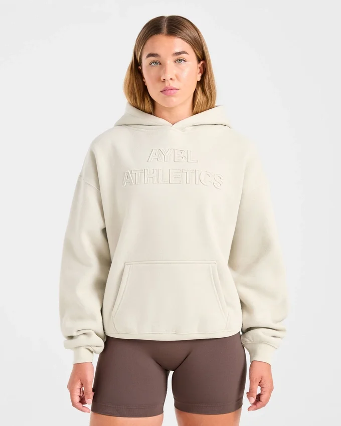 Oversized hoodie met ‘Athletics’-applicatie