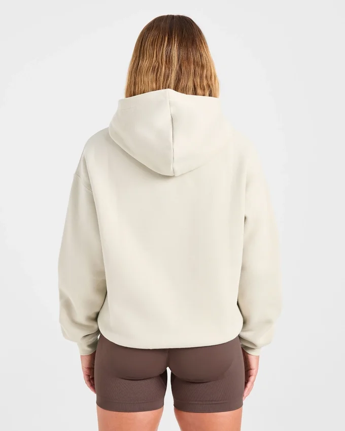 Oversized hoodie met ‘Athletics’-applicatie