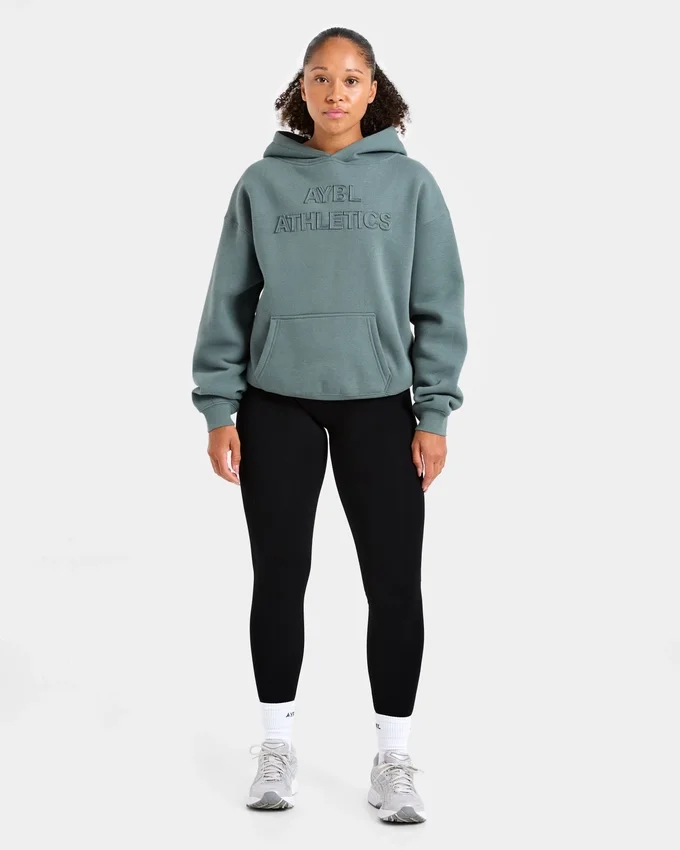 Oversized hoodie met ‘Athletics’-applicatie
