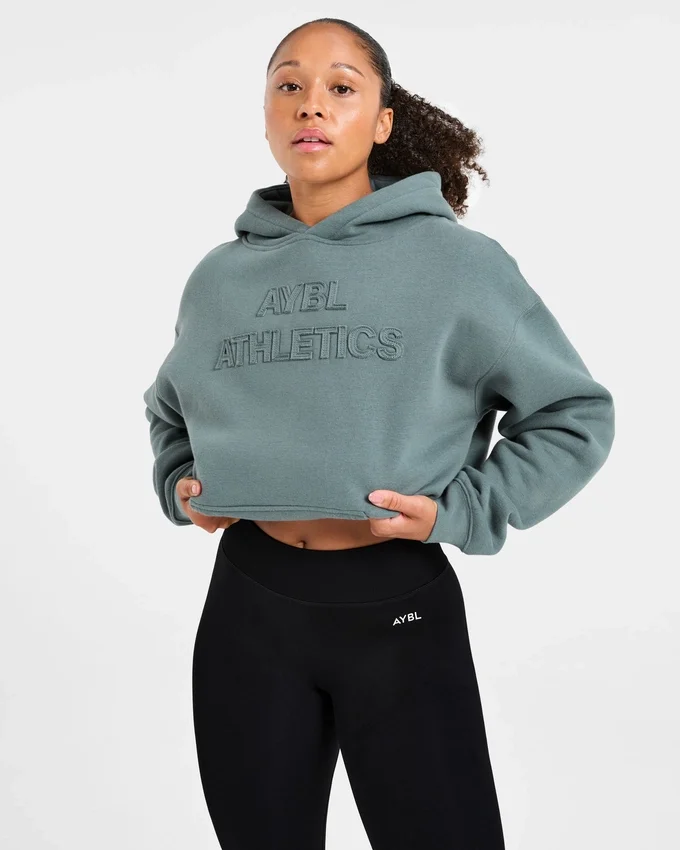Oversized hoodie met ‘Athletics’-applicatie