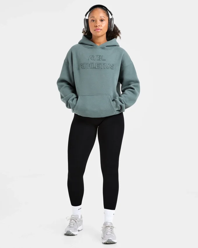 Oversized hoodie met ‘Athletics’-applicatie