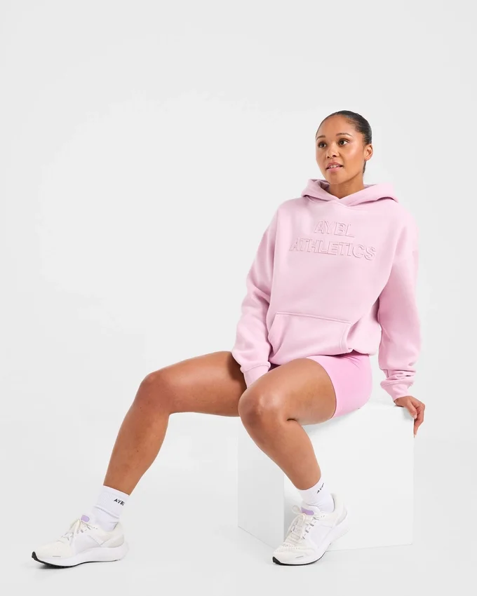 Oversized hoodie met ‘Athletics’-applicatie