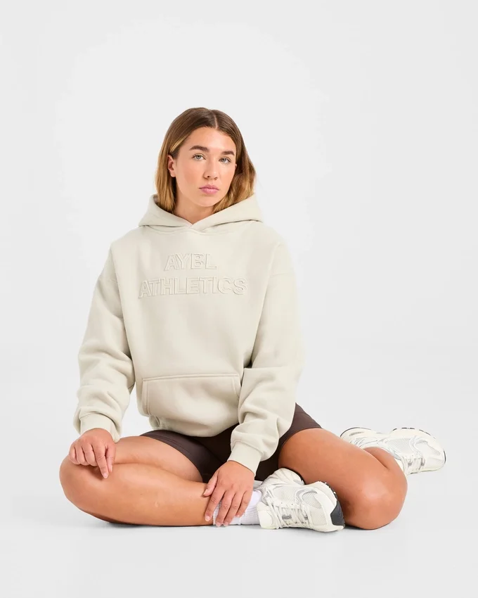 Oversized hoodie met ‘Athletics’-applicatie