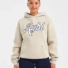 Oversized hoodie met geborduurd opschrift