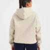 Oversized hoodie met geborduurd opschrift