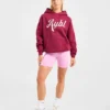 Oversized hoodie met geborduurd opschrift